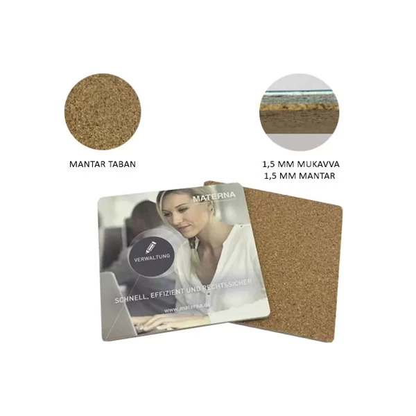 Custom Printed Cork Coaster 9×9 cm – BAK 7