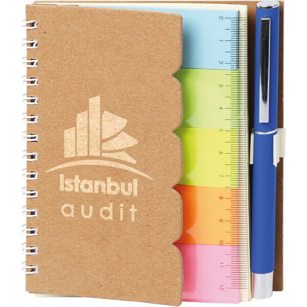 Spiralli Defter Ayraç Yapışkanlı Notluk