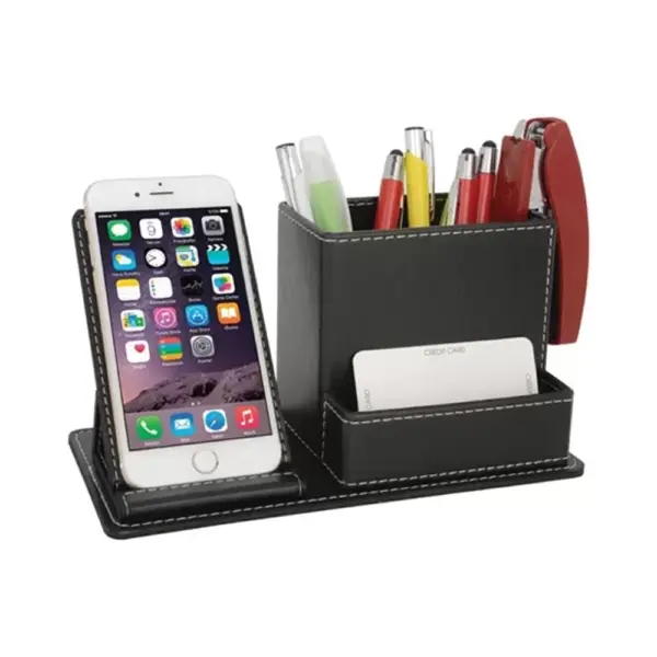 Faux Leather Desk Organizer MS 4504