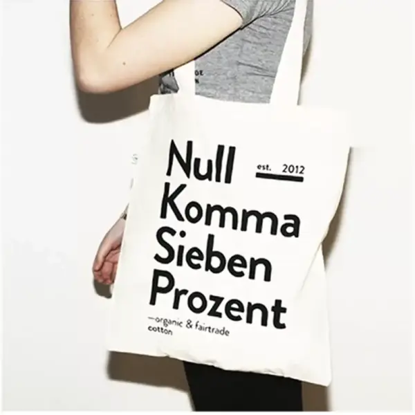 30x40 cm 140 gr Organic Cotton Canvas Bag  hme 1 - Image 2