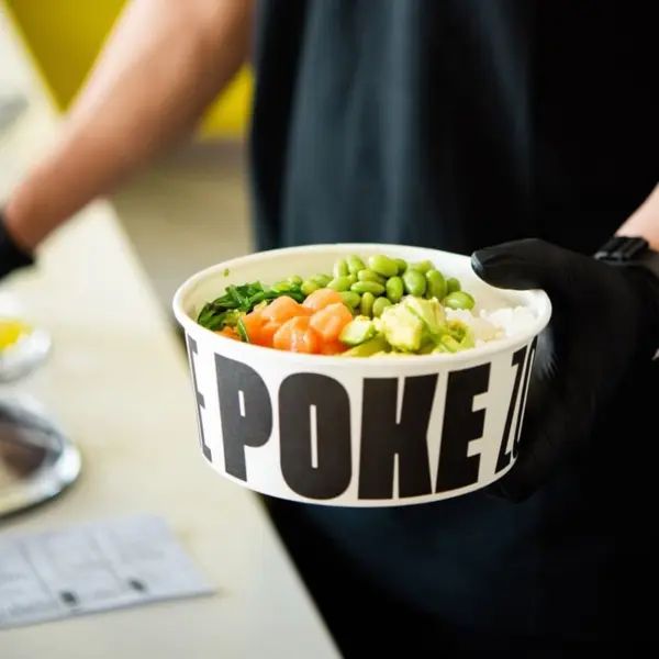 yazılı salata kasesi