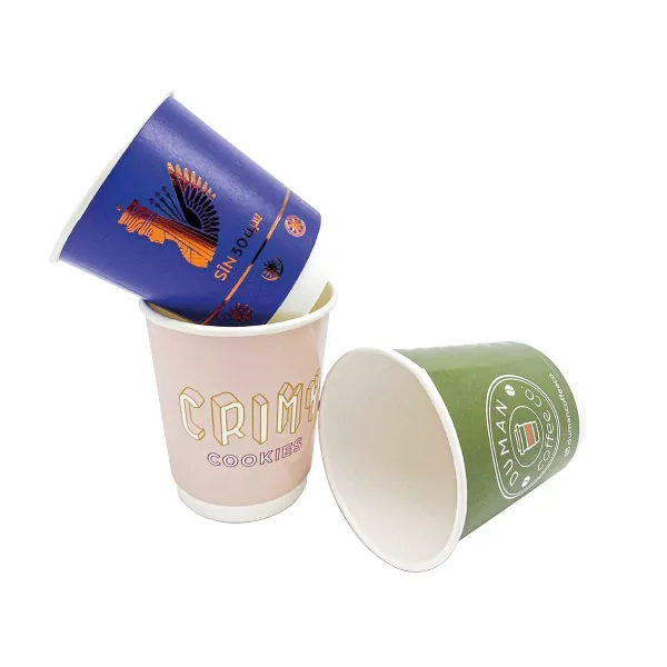 8 oz Double Wall Paper Cup dkb 8