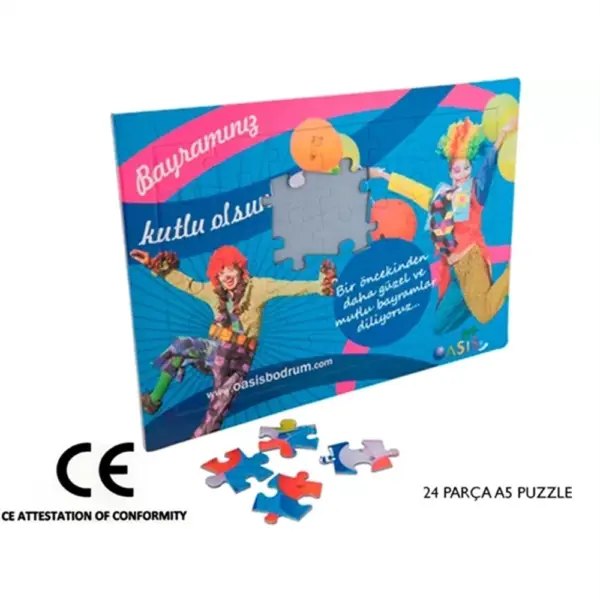 A5 Promotional Puzzle | 24-Piece Logo Printed Fun Gift MB 16