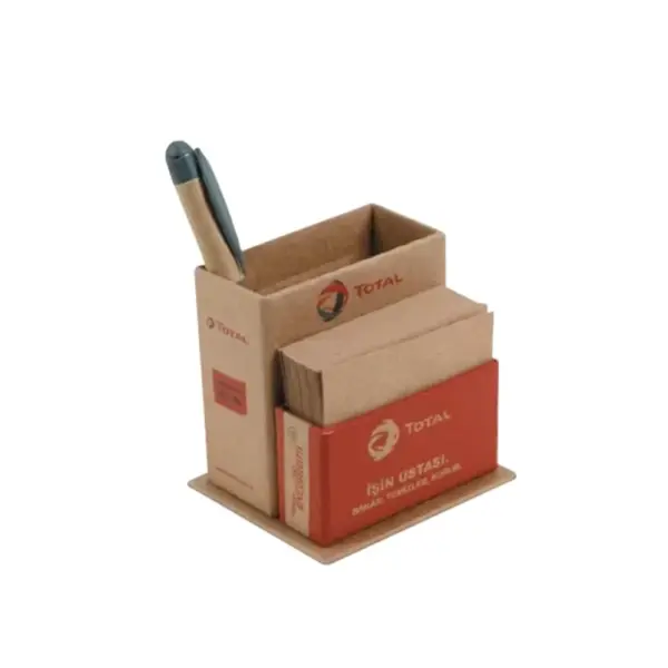 📝 Pen Holder Hard Box Notepad