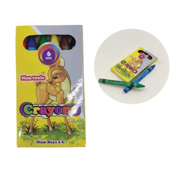 Logo Printed Mini Crayon Set 6 Color MB 14
