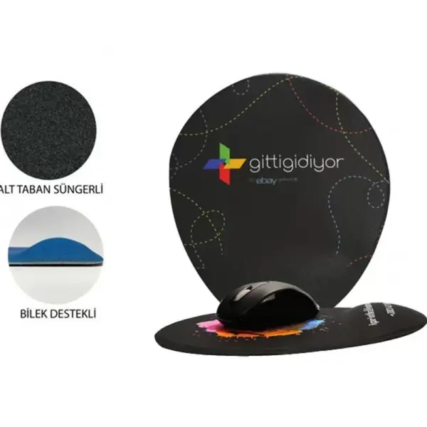 Wrist Rest Fabric Mouse Pad – 19×23 cm