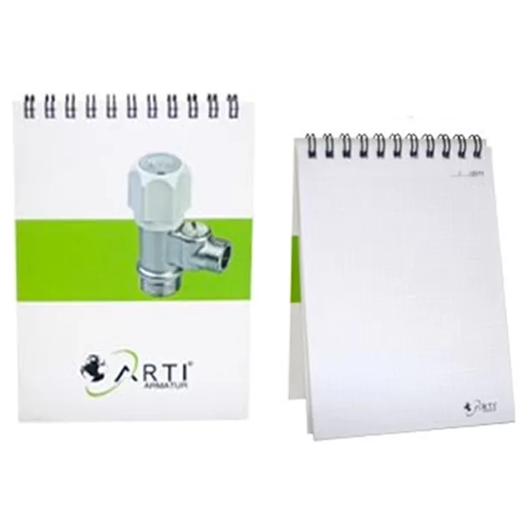 A6 Top Spiral Notepad blk 10