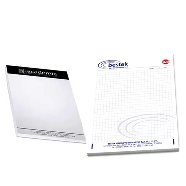 A6 Top Glued Custom Notepad