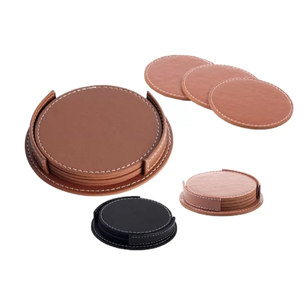 Leather Coaster Set