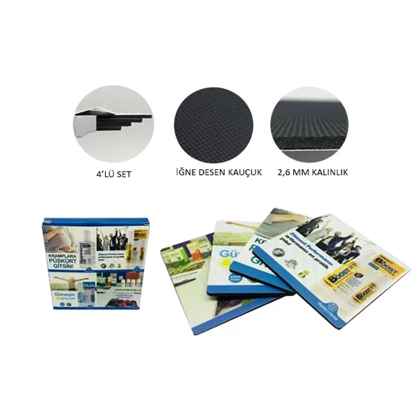 4 Pieces, Printed, Stylish & Durable Promotional Gift