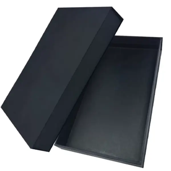 Rigid Laminated Black Cardboard Gift Set Boxes11x18x4,3cm KT 1118
