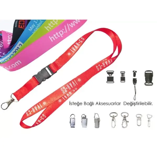 Satin Lanyard – Single Buckle Clip | Double-Sided Full Colour Print 20 mm LANYARD 201