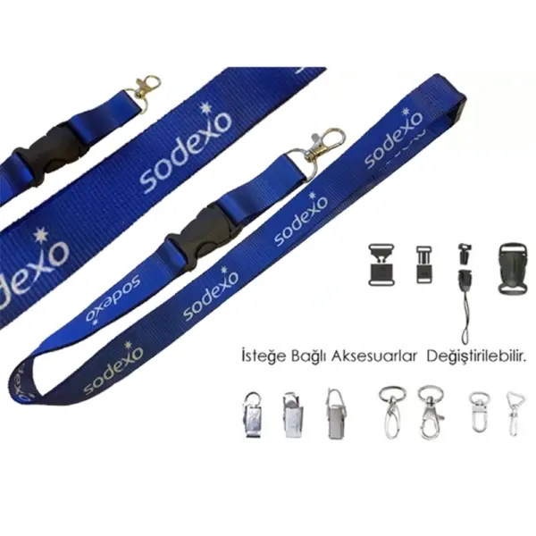 Satin Fabric Lanyard – Safety Lock & Buckle Clip | Double-Sided Printed LANYARD 203