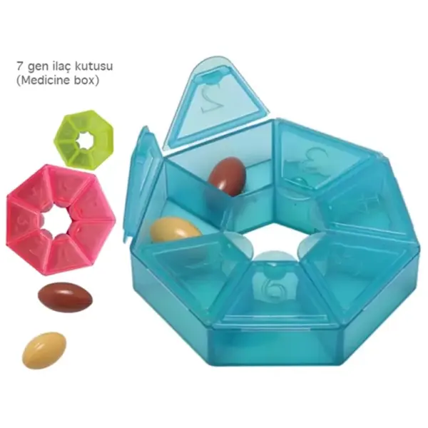 7 Compartment Weekly Pill Box MDK 2011