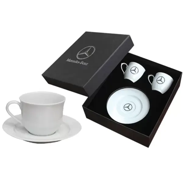 Turkish Coffee Cup Set – 2 Piece Premium Porcelain with Gift Box VIP 2150