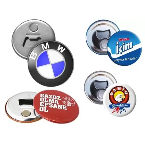 Magnetic Bottle Opener Button Badge MGA 401
