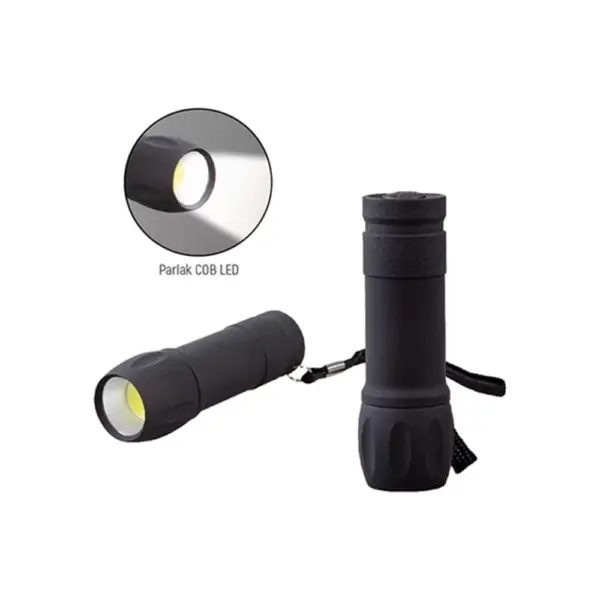 🔦 Plastic Rubber Body Flashlight