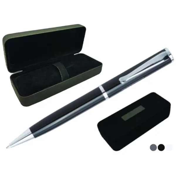 Metal Ballpoint Pen – Twist Mechanism, Blue Ink & Boxed KS 1479