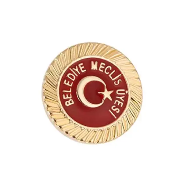 3D Enamel Lapel Pins – Custom Logo, Base + 1 Color Option RZ 1812