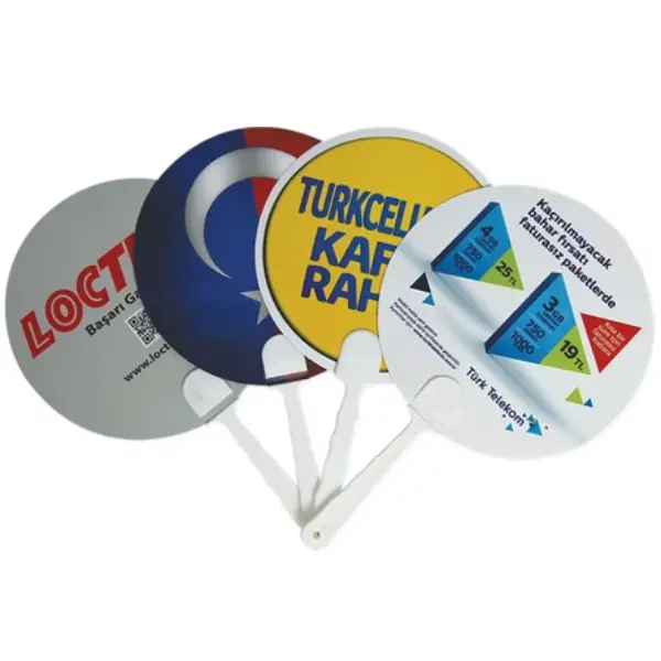Round PVC Fan – Custom Printed PV 2127