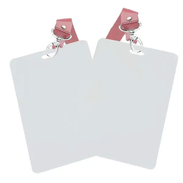 Durable PVC Name Badge Holder – 8 x 11.5 cm, 500 Micron BOS 938