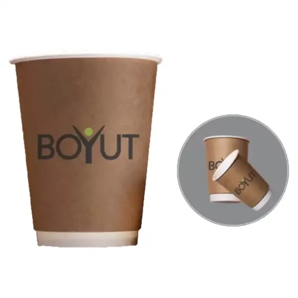 12 oz Double Wall Kraft Paper Cup KDB 12