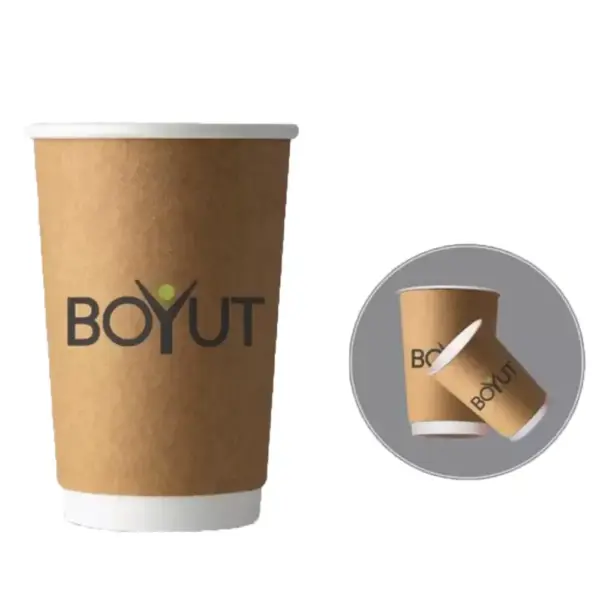16 oz Double Wall Kraft Paper Cup KDB 16