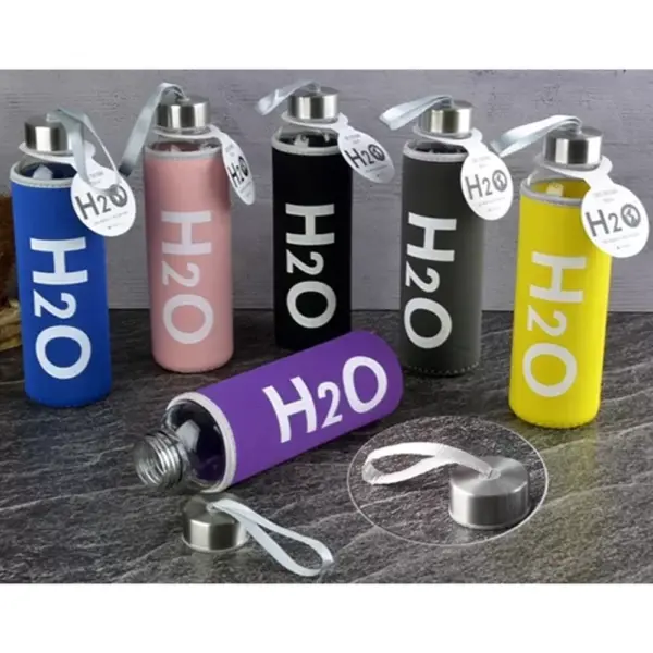 Glass Water Bottle with Sleeve – 750 ml CU 88755