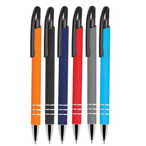 Metal Ballpoint Pen with Rubberized Body BMK 1441