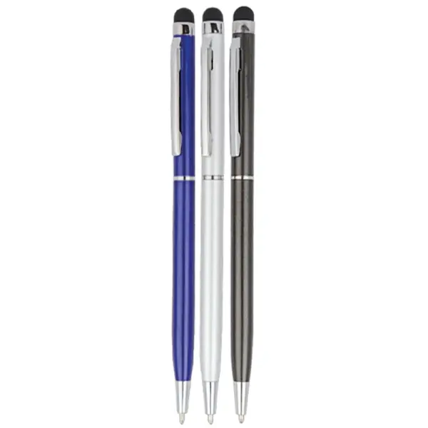Glossy Metal Ballpoint Pen with Touchpen BMK 1280 M