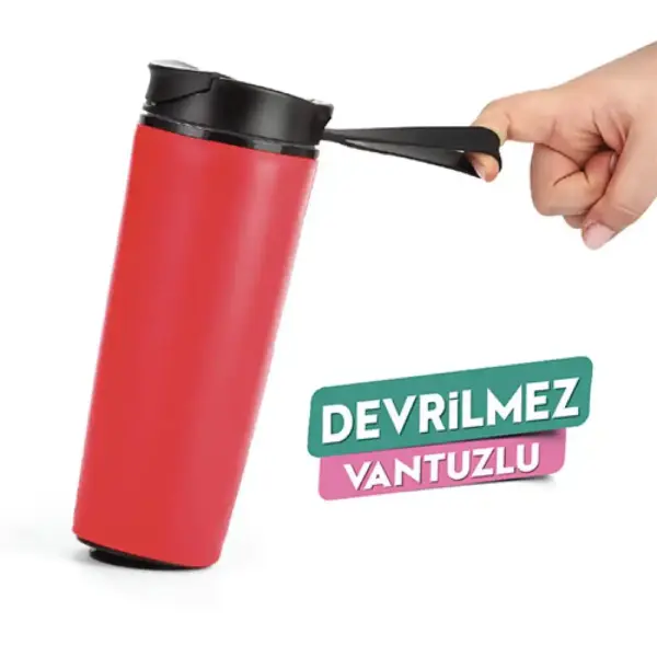 Kırmızı termos