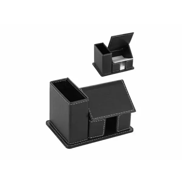 Faux Leather Pen Holder with Notepad MS 4522
