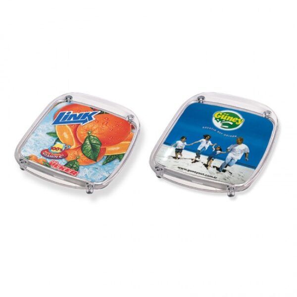 PVC Kare Para Tabağı – Özel Baskılı Promosyon Ürünü PV-2122